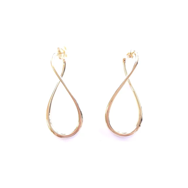 Gold Plated Sterling Silver Infinity Earrings