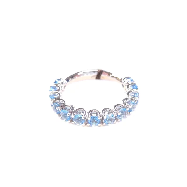 Bibigi 18K White Gold Blue Topaz Ring