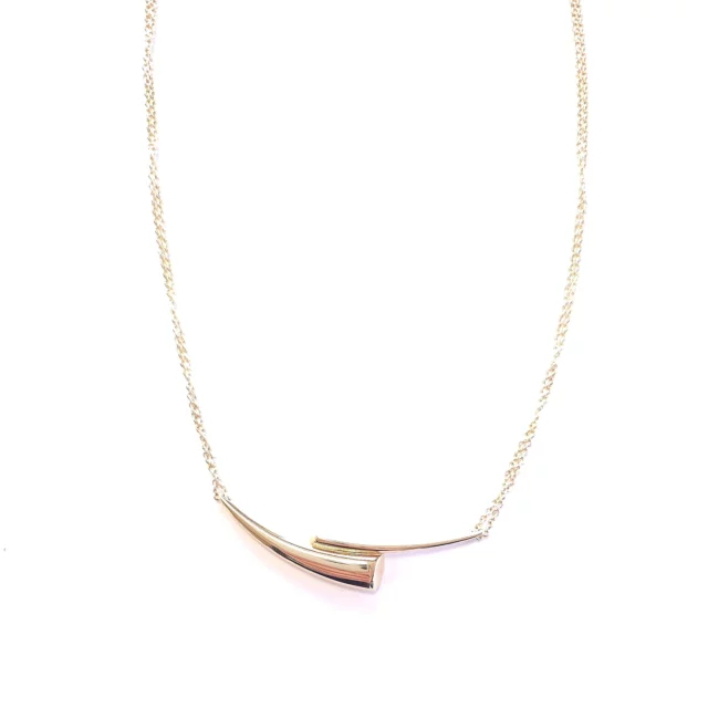 Veneroso 14K Yellow Gold Abstract Bones Necklace